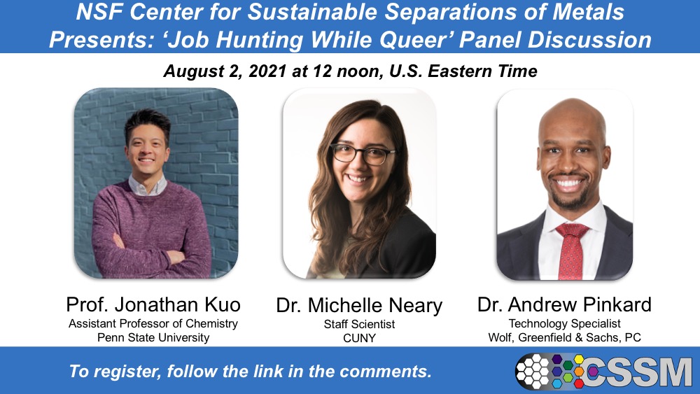 NSF Center for Sustainable Separations of Metals tweet media