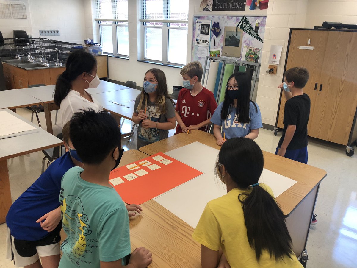 mbonner_LCPS's tweet photo. Today’s AW moment at #LionsLeap @JML_MS_Official came from Mr. K’s art classes. Seeing their collaboration in planning their #chalkmural truly is #whattheworldneedsnow. Mr K also shared how kind a group was in their discussions and recognition of how they communicate together ❤️ https://t.co/fHcX5AxBYe