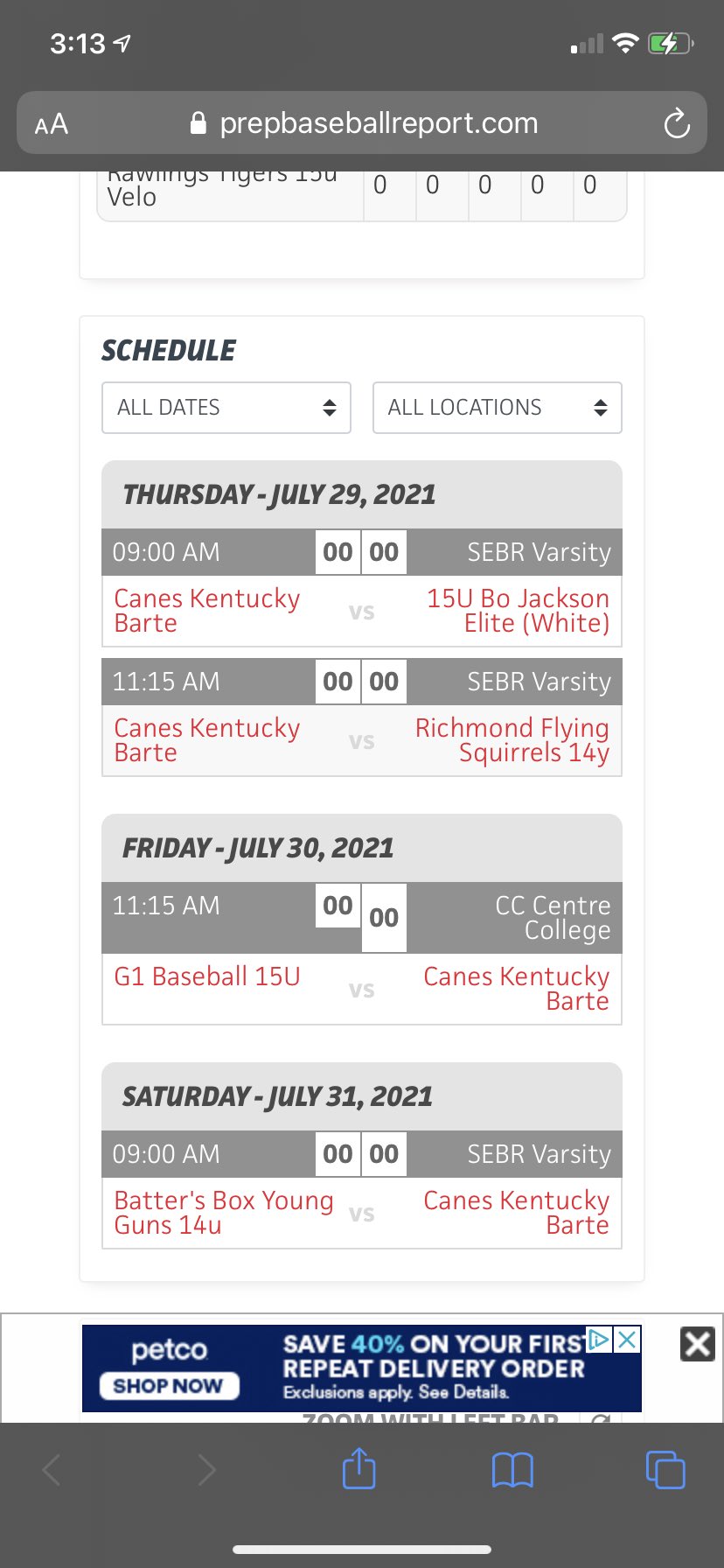 Canes Ky Premier West 16u Barte (CanesKy16uBarte) / Twitter