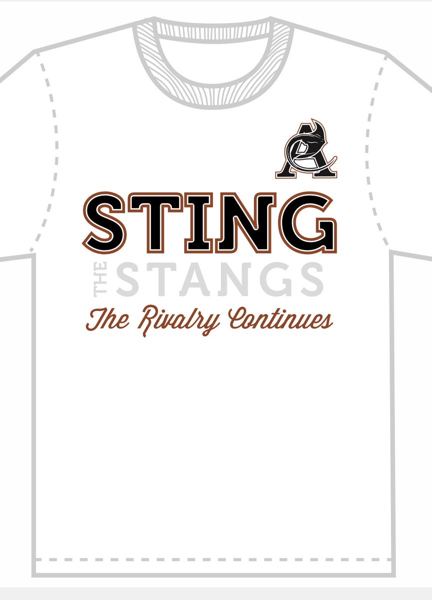 #STINGRAYNATION don't forget to pick up your #STINGTHESTANGS tee for $10 from the cheer table this week, during ALL orientations, for the WHITE OUT against Mandarin, August 27th!