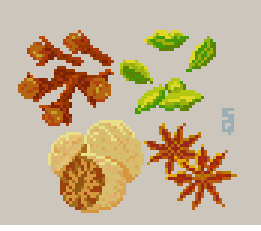 SquidAndCrow's tweet photo. A #set of 4 #spices for @Pixel_Dailies  #pixel_dailies #pixelart. I had a hard time sticking to just spices and not including herbs! https://t.co/yYDMTivkEi