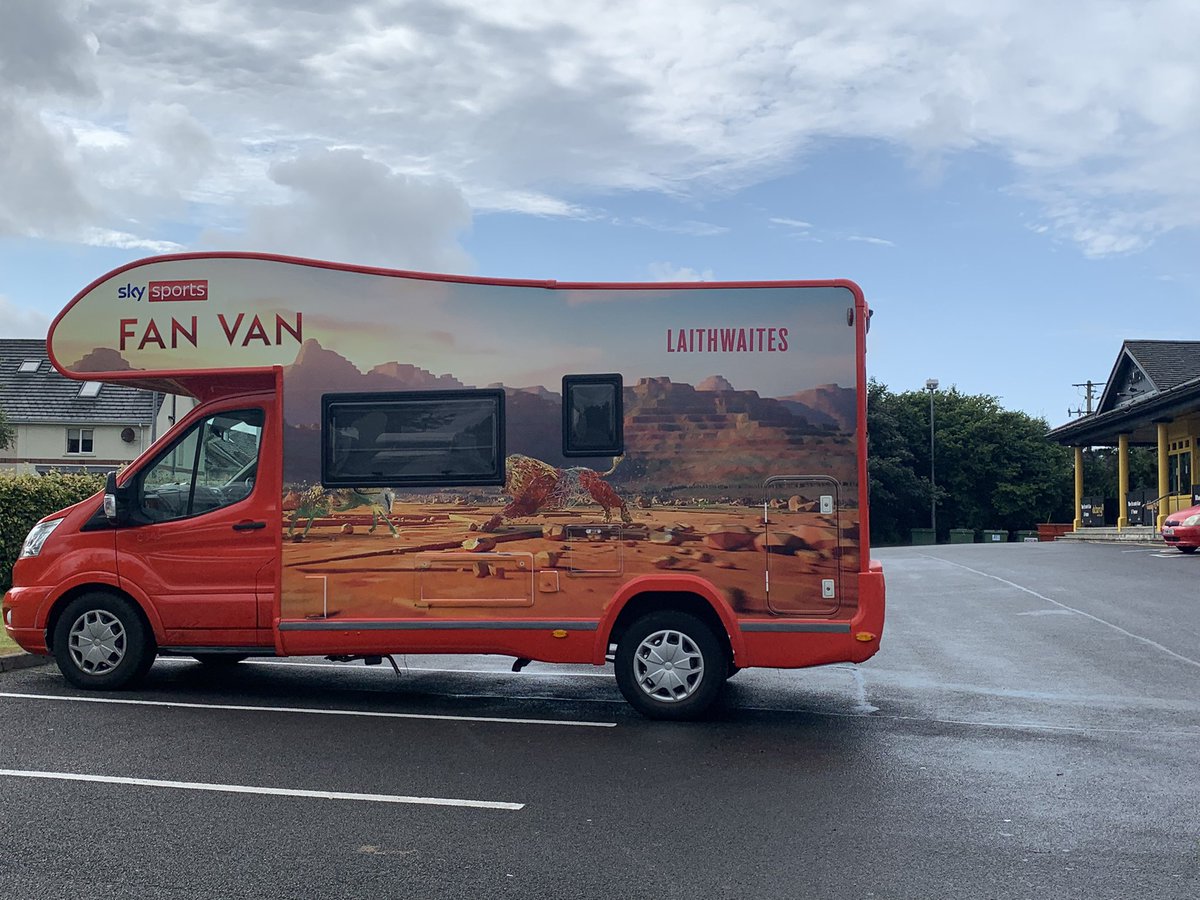 Nice to get a visit from <a href="/ScottQuinnell/">Scott Quinnell</a> and the Sky sports Fan Van crew.  Stay tuned for update on how the visit went 🦁🍻🪕🎻🏉