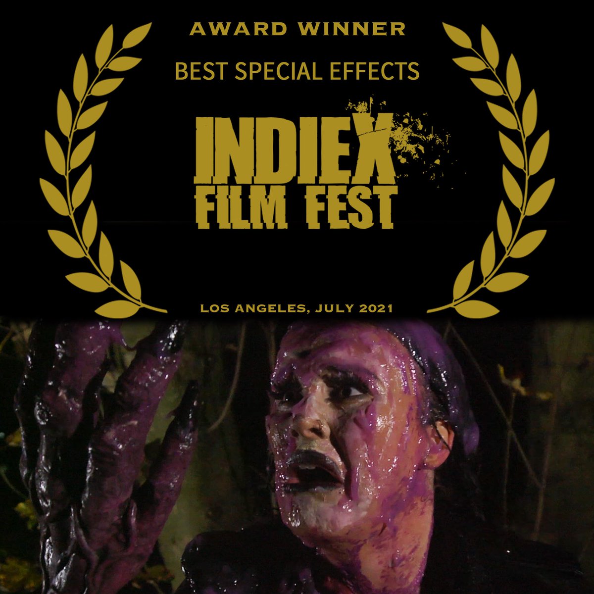 HollowDellMedia's tweet photo. WE WON!
Thanks to the incredibly lovely, sexy, intelligent judges over at @indiexfest, #Quoggers has won BEST GORE SHORT and BEST SPECIAL EFFECTS!
Look out for some further announcements soon! ๐๐๐
#supportindiefilm #indiexfilmfest #makeyourowndamnmovie https://t.co/q87CEnVzZx