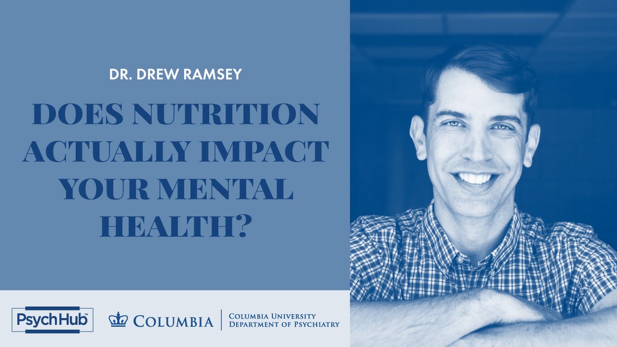 PsychHub's tweet photo. Can processed food really increase your risk for anxiety and depression?@DrewRamseyMD and @AskForHelp talk about nutritional psychiatry in this new #AskThe Expert clip: https://t.co/7MLXw2Oipn https://t.co/Nc59c0rA8L