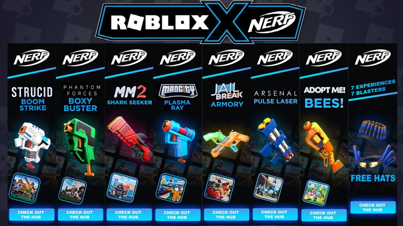 EventHunters - Roblox News on X: Here are some of the upcoming, Nerf Gun  Code/Event items!  / X