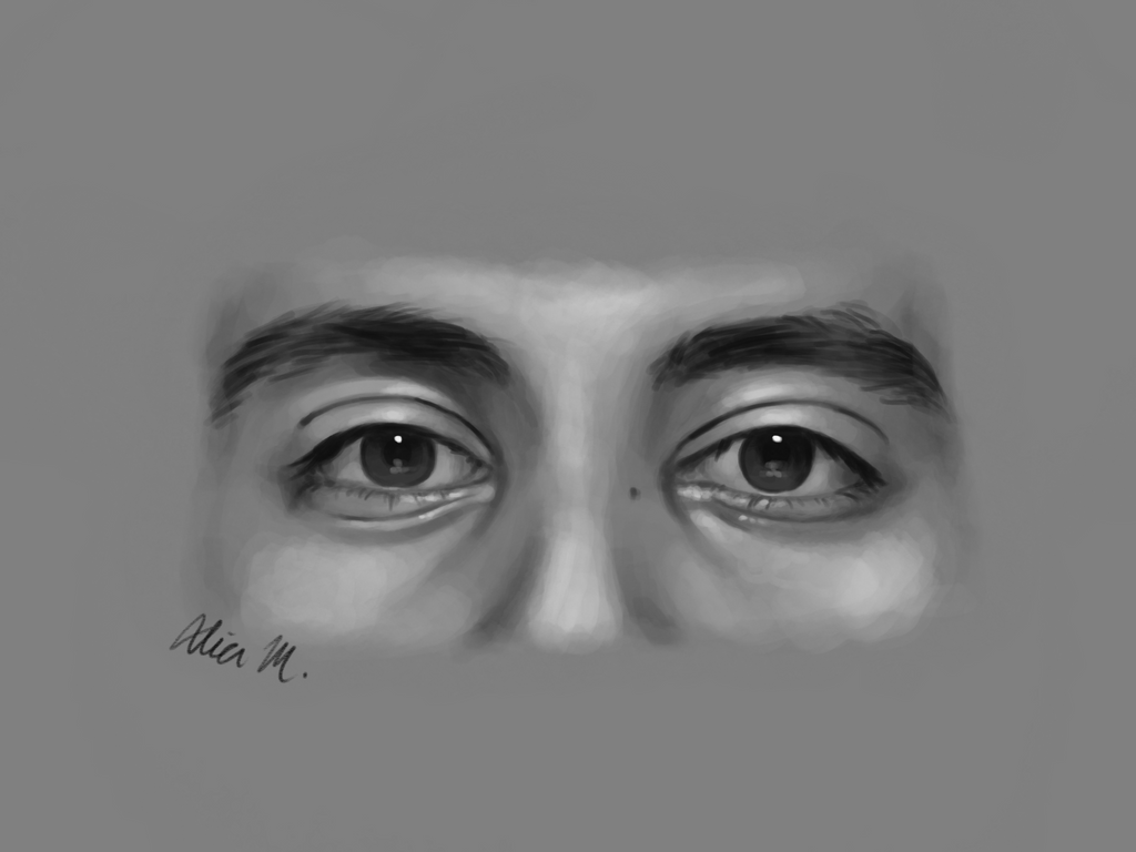 alia_moosvi's tweet photo. Everyday I'm always trying new things to improve my skills. Here is one of my practice sketches. For this one I focused on a single angle. #illustration #digitalart #selfportrait #human #humanbeing #blackandwhite #portrait #portraitpage #eyes #drawingface #drawingpractice https://t.co/Yh4HZIV8FP