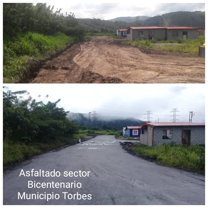 ivt_tachira's tweet photo. Antes y después del mejoramiento de la vialidad principal y distintas calles sector Bicentenario Mcpio Torbes, acción cumplida por el Gabinete de Infraestructura #IVT #CORPOINTA y #CAIMTA, en respuesta a requerimientos de habitantes,en estricto lineamiento de la Gob @laidygomezf https://t.co/EPwAUDv2pv