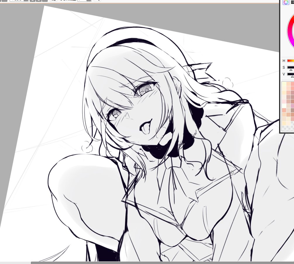 愛宕さんを描いていくぞ 