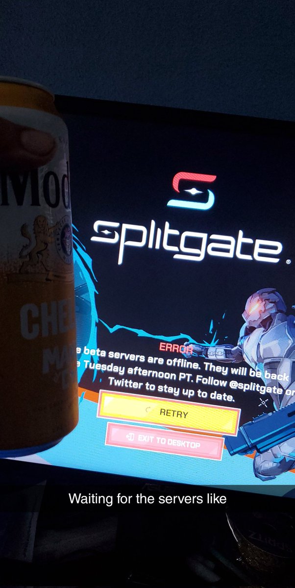 Ze2Hero's tweet photo. @Splitgate Just waiting.... https://t.co/jEvQGrC9bm