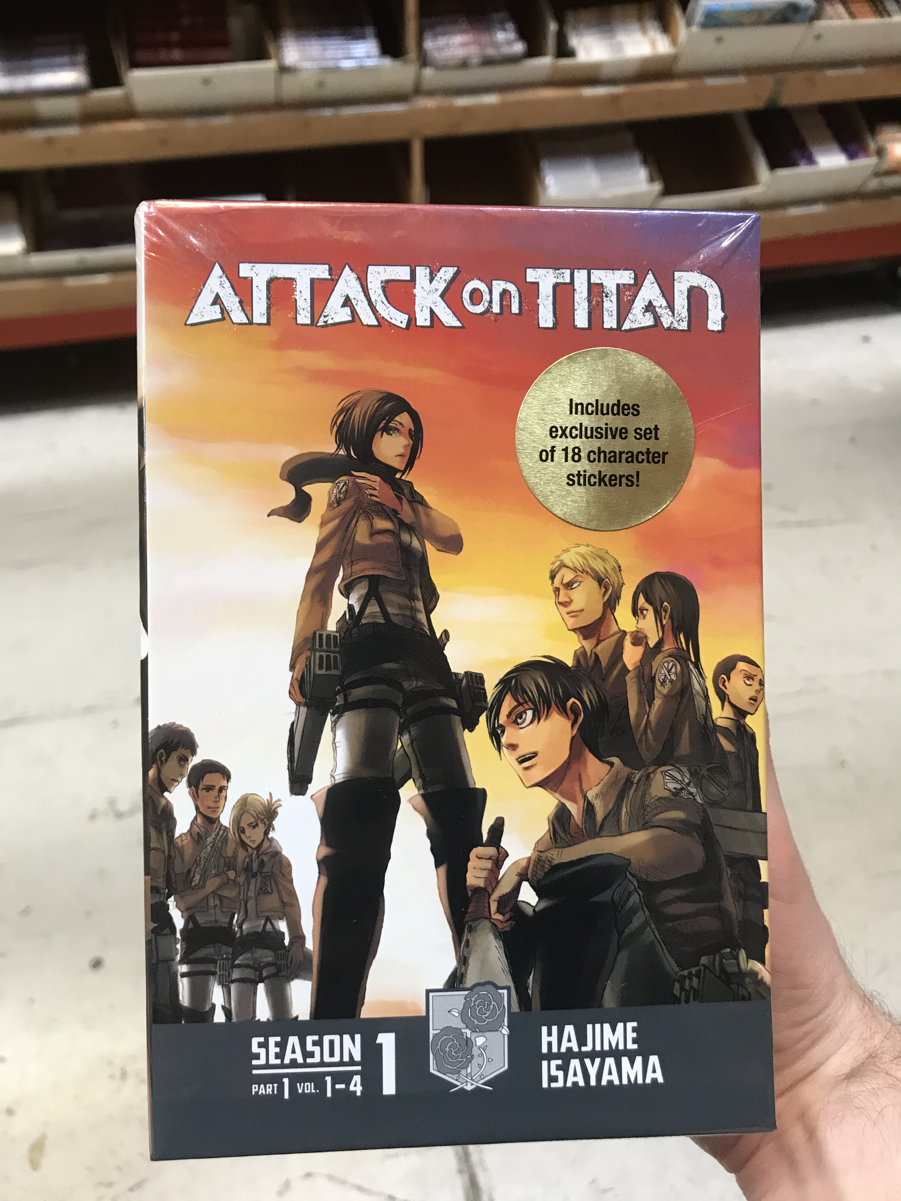 Attack on Titan Season 1 Part 1 Manga Box Set