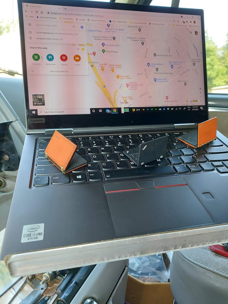 topmahof's tweet photo. It's kids day at work for #ThinkPadTuesday. #X1ThinkPadYoga Gen 5 teaching the kids how to navigate. #MiniThinkPad & #MiniYogas watching intently. #LenovoIN https://t.co/XOpkTzm1Y5