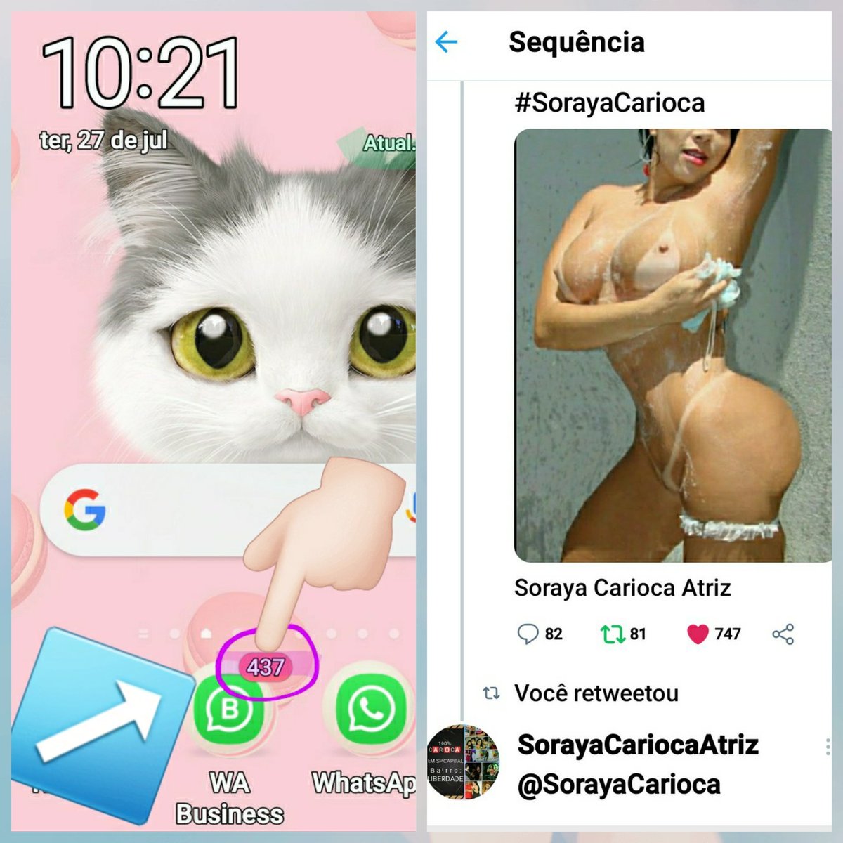 SorayaCarioca's tweet photo. #whats #whatsapp #WhatsAppBeta #WhatsAppBusiness 
#whatsappshow
#whatsappdown #whatsappgroup #whatsAppGB
#WhatsappStatus

📵📲📳����☎️📞💲💰

EXCLU$IVO 
🅿️🅰️R🅰️ AGENDAR TRABALHOS.

FÃ que é #fã NÃO PERTURBA.

PAGO MAIS de #Mil #Reais POR SEMANA em #ANÚNCIOS #Sites 

#SorayaCarioca https://t.co/Vnh0SBqVz3