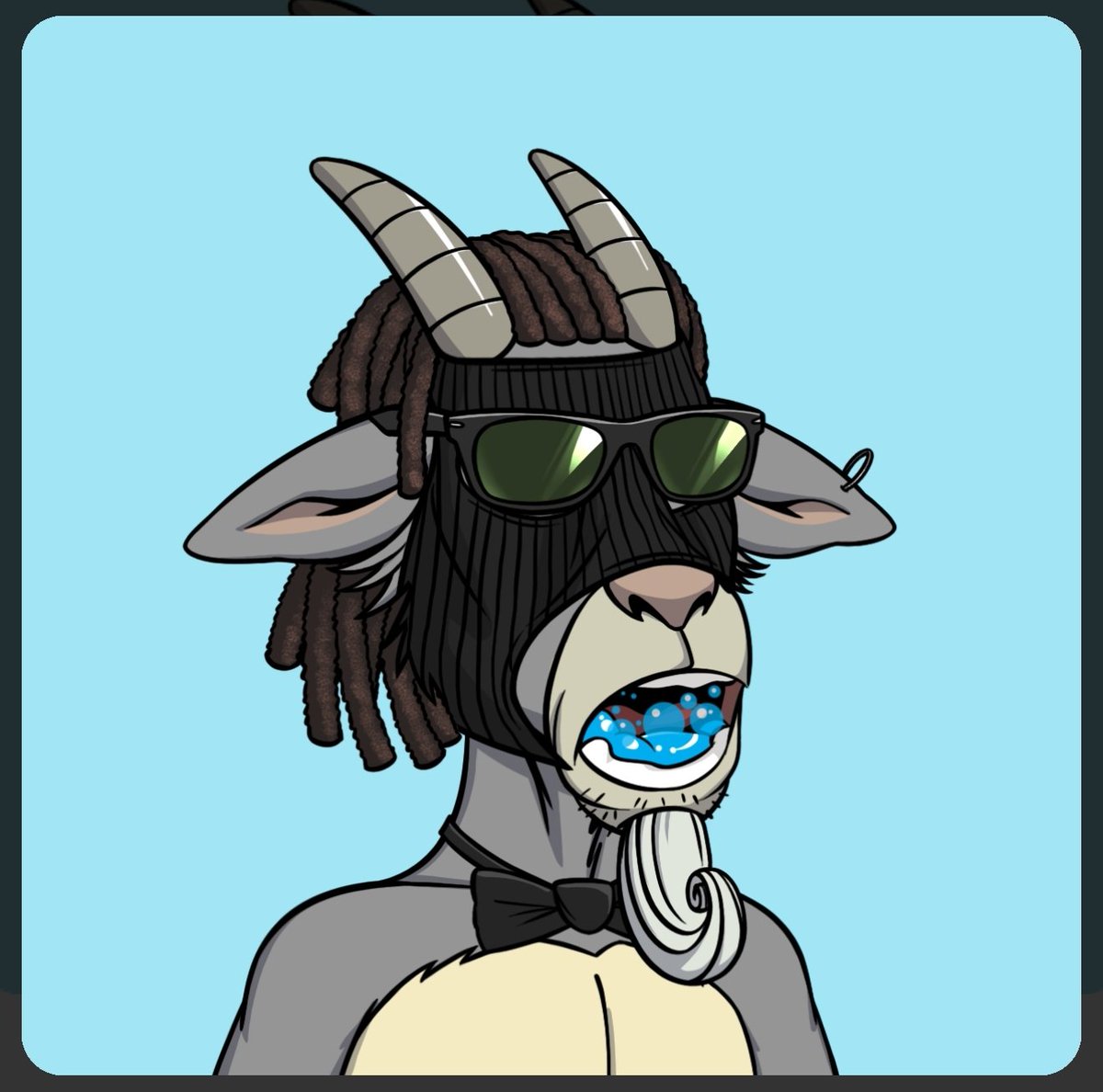 MillanAMilli's tweet photo. @goatlodge my HOF Goat. Ranked around 900! #goatlodge #hofgoat #NFT https://t.co/9mAds3QCU9