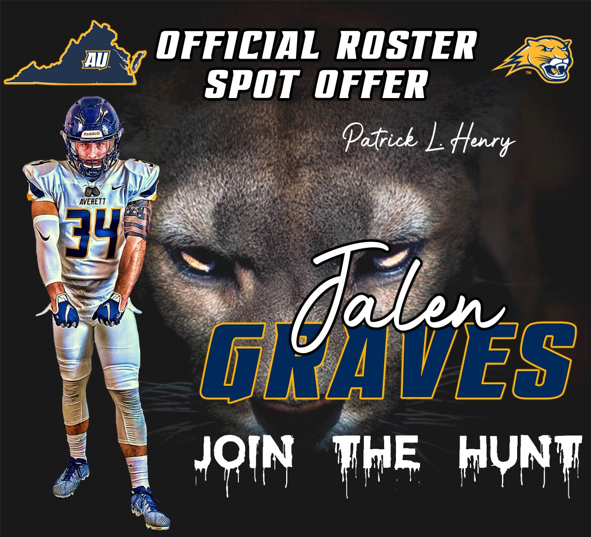 JalenG_22's tweet photo. After a great talk with @Coach_Blackk4 I'm blessed to receive my first offer to Averett University. @AverettFootball @EGWildcatFB https://t.co/A83A2NAFvJ