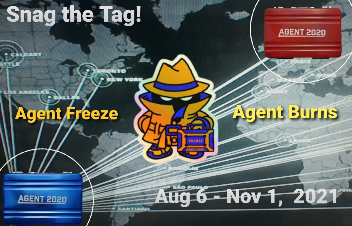 runningtexas5k's tweet photo. Coming August 6th, 2021. Another #SnagTheTag hunt! Agent Burns vs. Agent Freeze! Help Signal the Frog discover whats inside the top secret briefcase. Be the FTF! #Geocaching #SignalTheFrog #Geocachetalk #SnagTheTag https://t.co/qymBlD5KaS