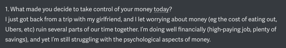 Worrying about having "enough" (even though you have more than enough)

Overvaluing math &amp; spreadsheets while undervaluing the psychology of money

Very common and very, very difficult to change

The main reason: Most people who suffer from this do not think it's a real problem