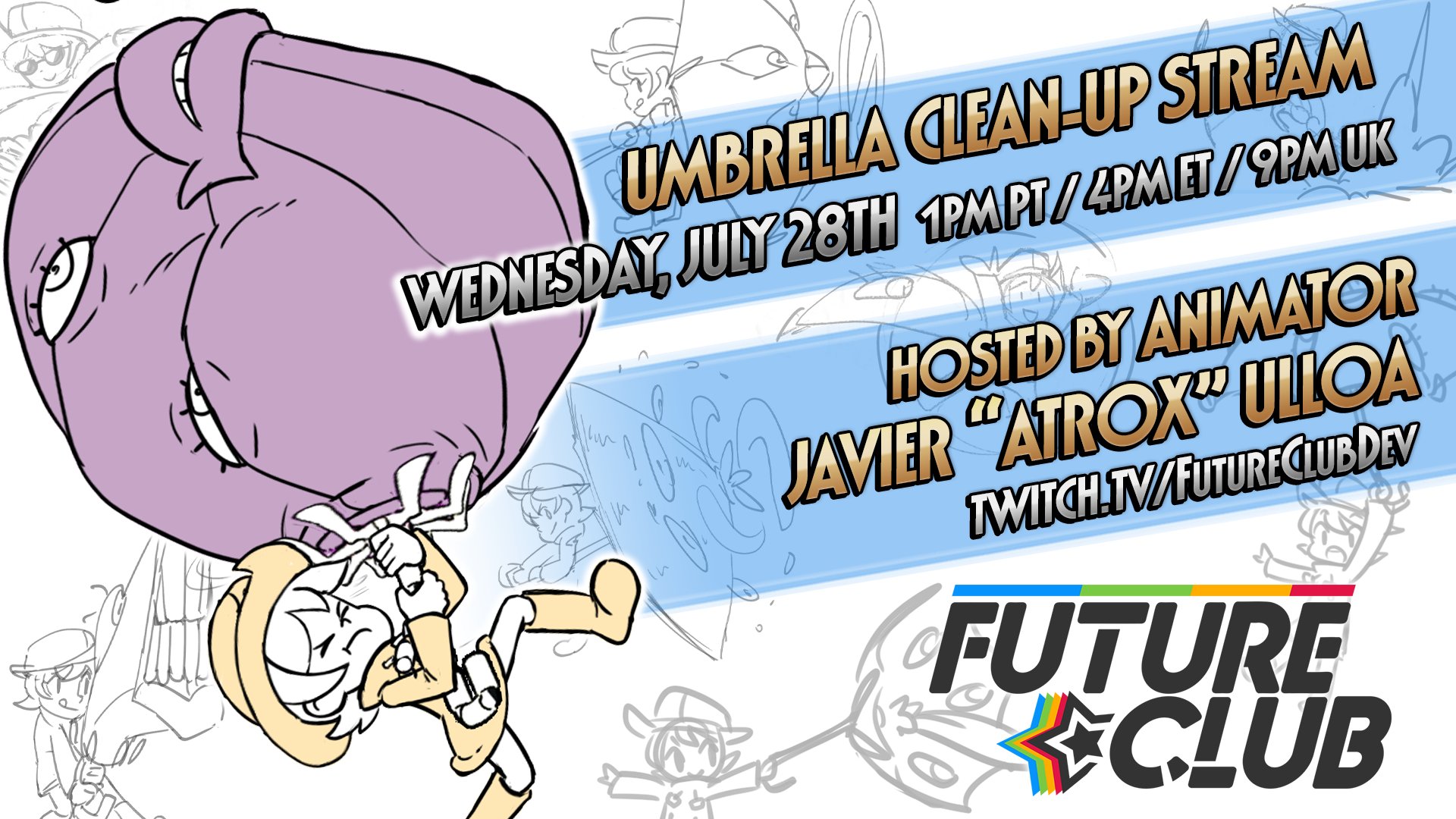 Skullgirls Pa Twitter Join Futureclubdev Animator Atroxchobatsu As He Cleans Up Umbrella S Throw And Throw Escape Animations For Skullgirls Mobile And 2nd Encore Join Tomorrow Wed July 28th 1pm Pt On