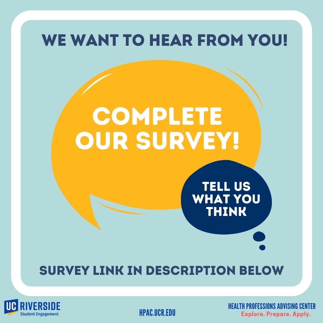 Hey Highlanders 🐻Our office wants to hear from you! Tells us about your experience with HPAC and plans for next academic year through our short survey. #HPACUCR #UCRStudentEngagement

Complete our survey today using the link below:
ucriverside.az1.qualtrics.com/jfe/form/SV_cx…