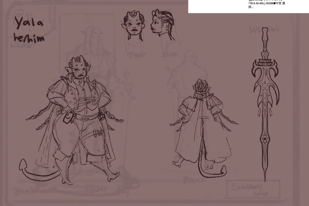 concepts i was going to do before Bellum! :3 1/3 