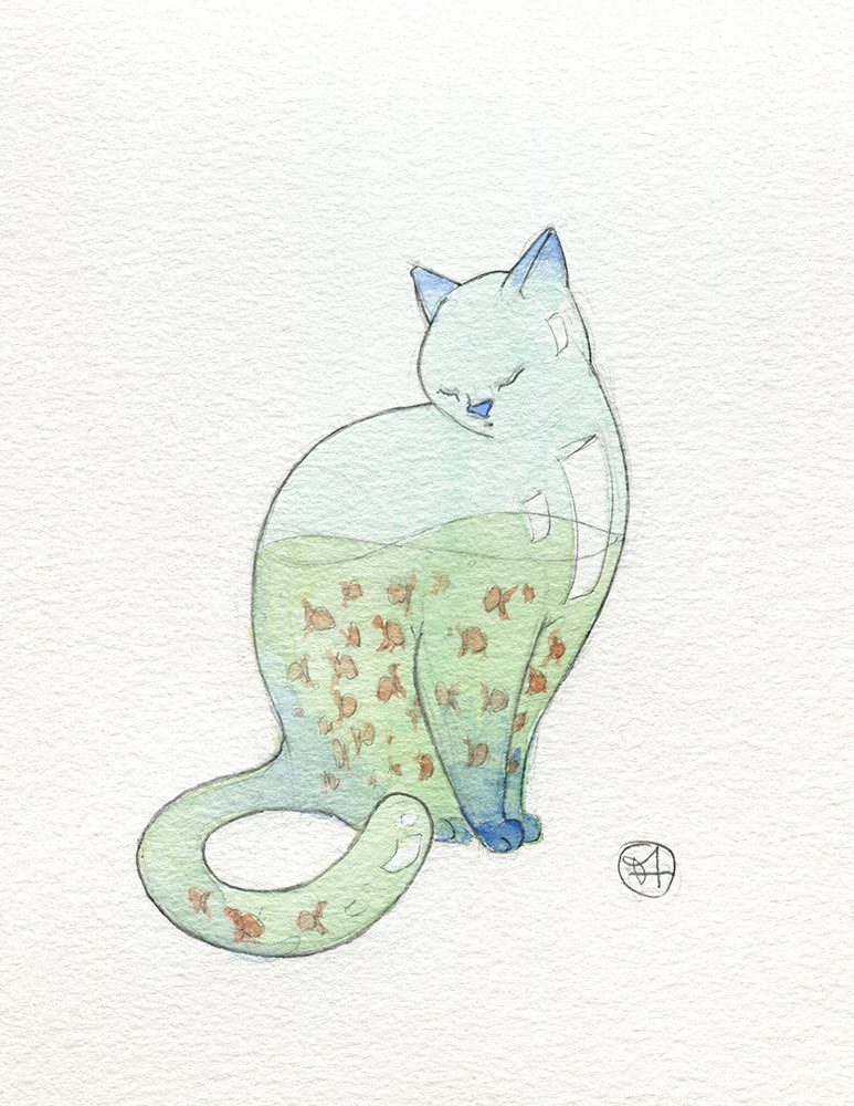 Em alta em arte esta semana  Cat drawing, Cat sketch, Animal drawings