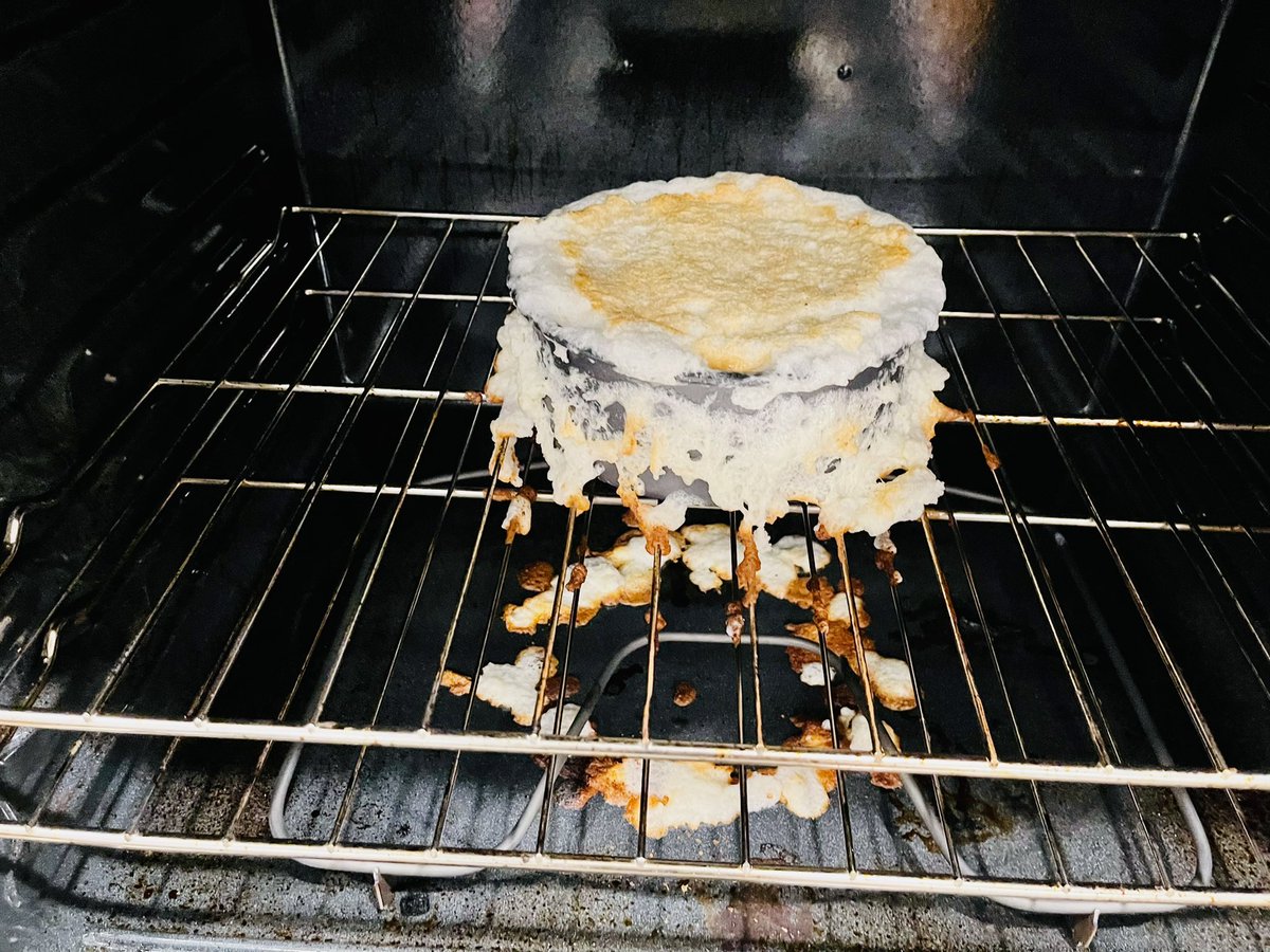 JessiCATronn's tweet image. My 10 year old niece attempted to surprise me by baking me a cake for my birthday.

Surprise! I’ve got an oven to clean now, and a new cake that we’ll be baking TOGETHER. 😂

#bakingfail #baking #birthday