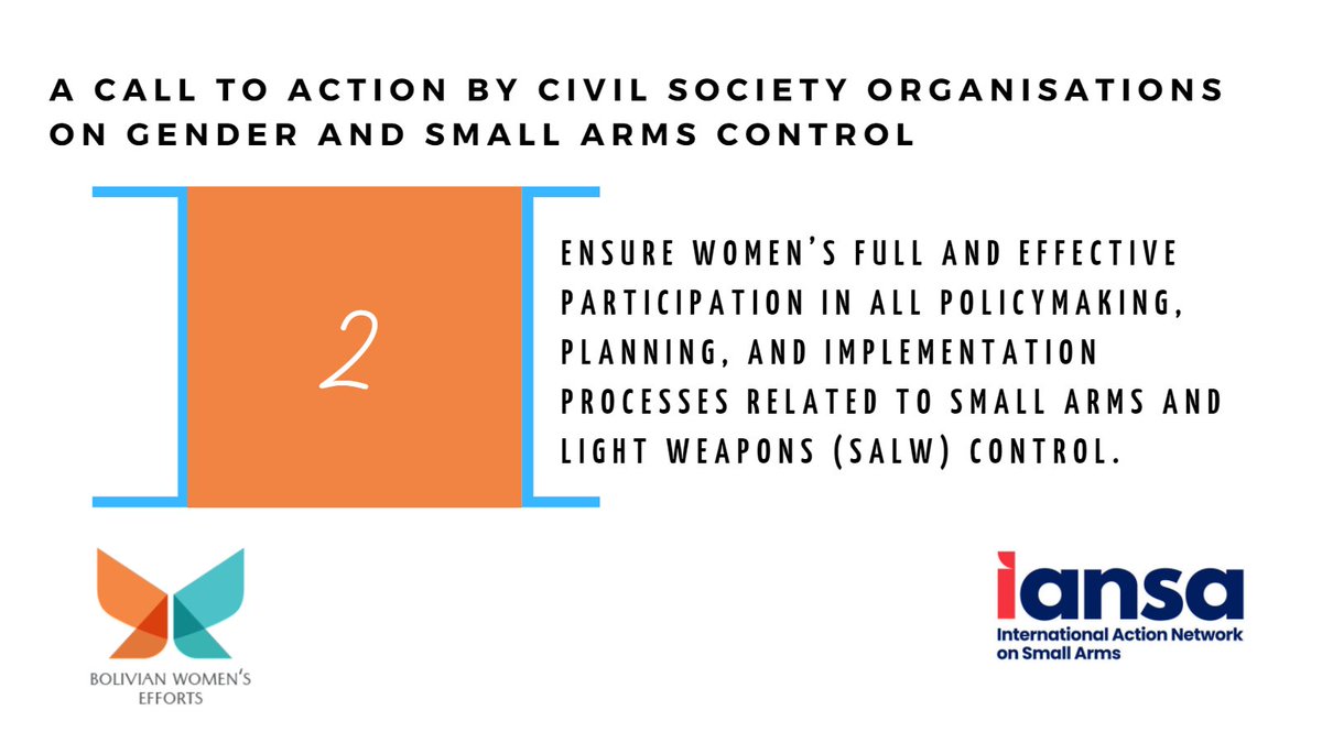 BWE_Women's tweet photo. Preparado para la #RevCon3 por @IANSAnetwork, el Llamado a la Acción identifica 5 prioridades que los Estados son convocados a incluir durante la #BMS7. La participación plena y equitativa de las mujeres en el control de #APAL es una de ellas.
#SociedadCivilActiva https://t.co/Cl8p54mmPW