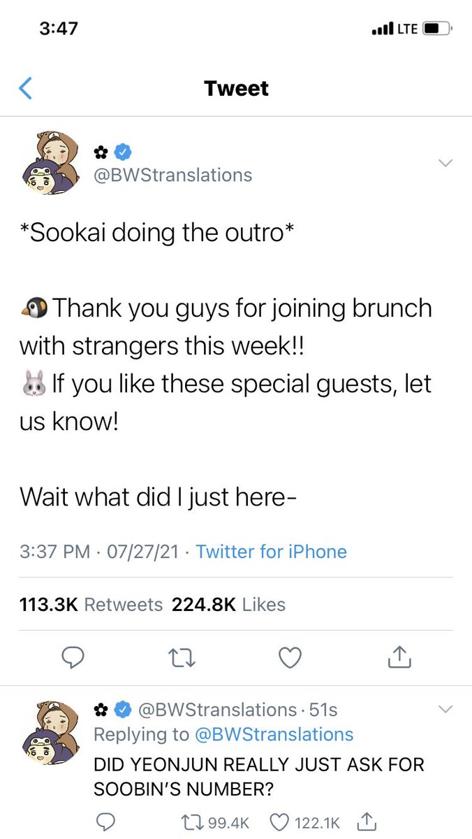 jikookieCLoWn's tweet photo. Yeonbin AU where Sookai have a show and they eat brunch with a bunch of celebrities. Yeonjun happens to be one of those celebrities and he is quite smitten with the bunny like MC by the end. https://t.co/CNdlb3Nbro
