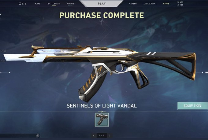 GIVEAWAY!! Sentinels of Light Vandal GW! To enter:
- rt
- follow me and 
<a href="/1kslay/">.</a>

- tag a friend
Choosing winner on the 29th! 
#valorant #giveaway