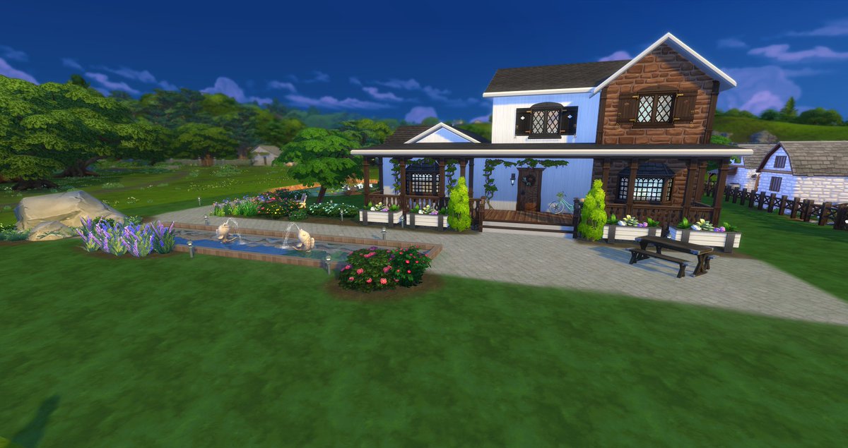 GravesBanisher's tweet photo. House I built on stream today! Its on the gallery. Use #OldMillLane or #SimsGraves
#sims4 #Sims4CottageLiving #gamer #twitch #twitchaffiliate #twitchstreamer https://t.co/wNjwET81MQ