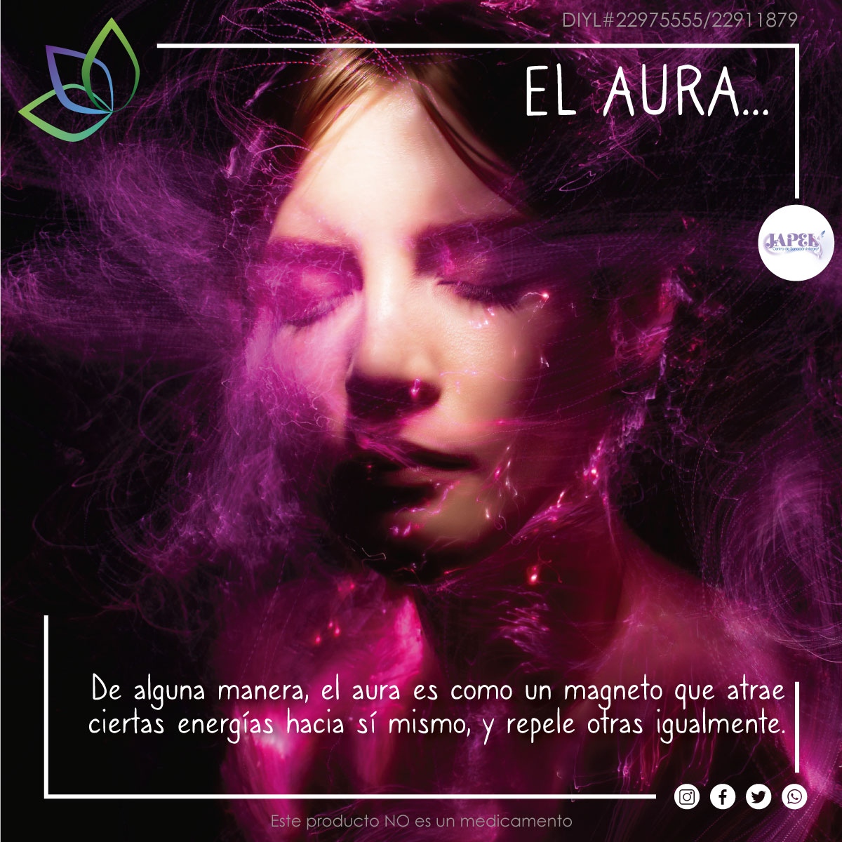 SomosesenciaE's tweet photo. Dependiendo de qué tan “sana” y fuerte esté nuestra aura, vamos a atraer esto o aquello del entorno y de otras personas. Energías más puras atraerán similares y rechazarán las oscuras o más densas y viceversa ✨

#SomosEsencia #ExistencialEs #EssentialOils #Namaste #slplifestyle https://t.co/VipMUCsaH1