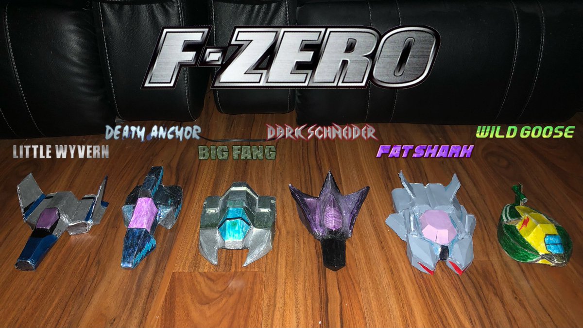 SeanDon1994's tweet photo. My Collection of F-Zero Machines that I made earlier. 🏁finish! Alright! 🥇!
.
#FZero #fzerox #fzerogx #fzerogplegend #fzeroax #fzeroclimax #fzeroart #art #firstplace #captainfalcon #SuperSmashBrosUltimate #nintendo #fzerocollection #collection #gamecube #N64 https://t.co/jXZ6PBiz9w