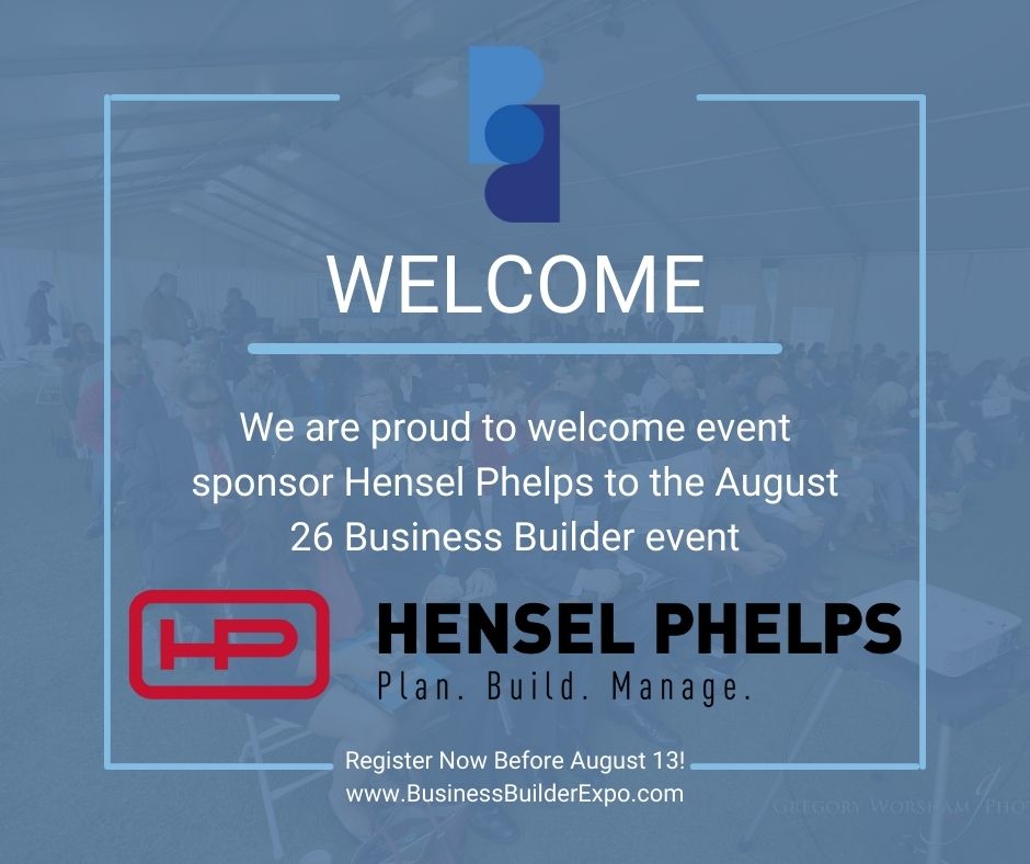 BusinessBuildLA's tweet image. Welcome, @HenselPhelps! We are happy to have you join us again. Register for Business Builder August 26: businessbuilderexpo.com #BusinessBuilder2021 #professionalservices #commodities #construction #supplierdiversity