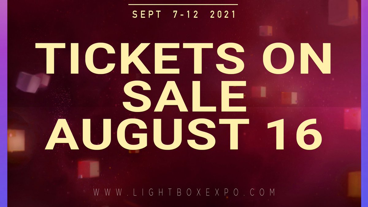 LightBoxExpo's tweet photo. Mark your calendars, tickets for LBXO 2021 go on sale August 16!!

Meet and learn from the creators behind your favorite films, animation, games, TV shows, illustrations and more✨ https://t.co/Qr6yoPWlQp https://t.co/Dtj2jrXnQ9