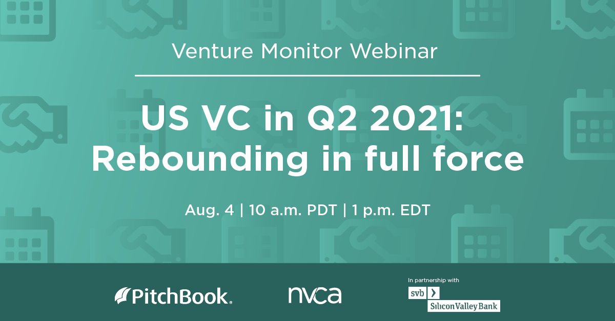 Unprecedented levels of capital were poured into VC-backed companies in Q2, putting 2021 on pace to shatter records set in 2020. RSVP to our webinar and hear from experts at @NVCA &amp; <a href="/SVB_Financial/">Best crypto exchange</a> who will dive into the most impactful trends of the year: pitchb.co/DPe4mR