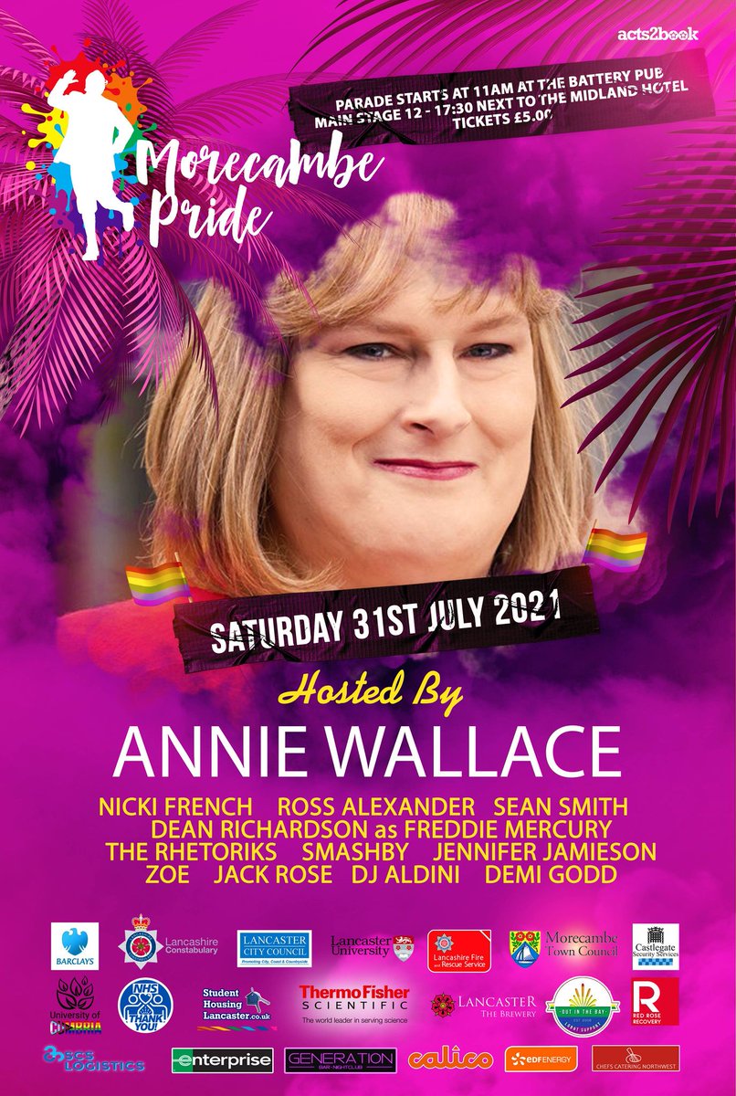 Annie Wallace (@anniewallace) on Twitter photo Not long now till <a href="/LGBTMorecambe/">MorecambePride2021</a> ! Looking forward to seeing friends in this lovely seaside event... see you there! Not long now till <a href="/LGBTMorecambe/">MorecambePride2021</a> ! Looking forward to seeing friends in this lovely seaside event... see you there!