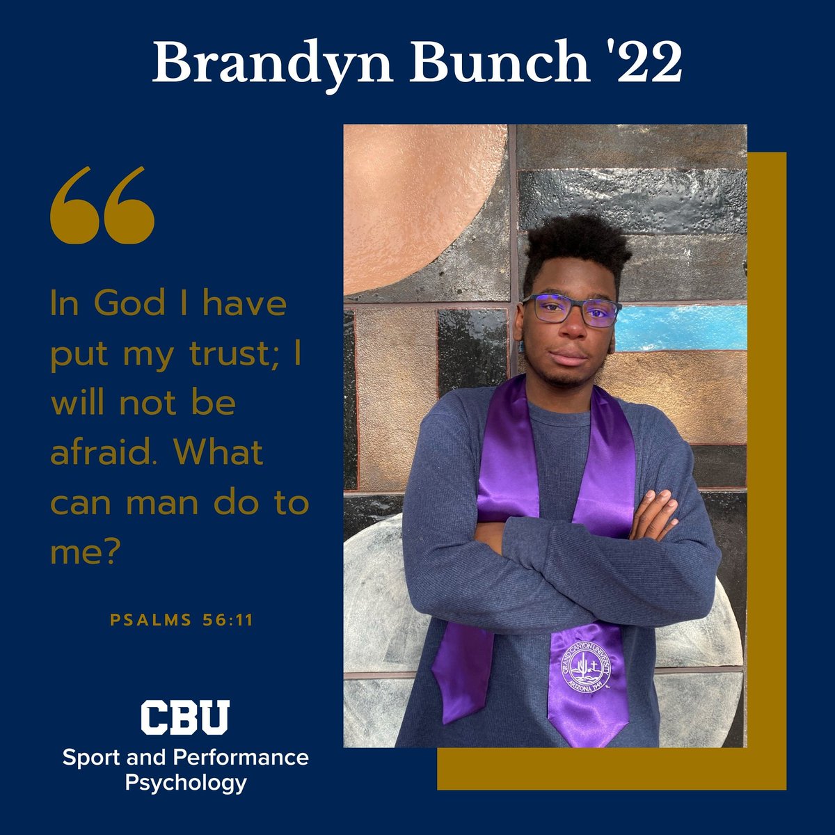 CbuSpp's tweet photo. SIGNED| Joining the CBU SPP Class of 2022 is Brandyn Bunch from Omaha, NE!
Brandyn is a graduate of Grand Canyon University.
Welcome to the CBU SPP Family Brandyn!
#cbuspp #cbucbss #cbu #lanceup #livewithpurpose #sportpsychology #cbuspp22 https://t.co/LEaQJ2nLFh