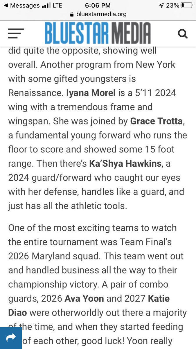 The Future is very bright for the NY RENS 2024 team <a href="/iyana_morel/">Iyana Morel</a> <a href="/NyrGirlsHoops/">NY Renaissance Girls Hoops</a> <a href="/CoachDeLuca1/">Joe DeLuca</a>
