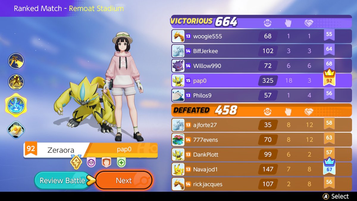papomontilla's tweet photo. 11bigscorerw1111!! #PokemonUNITE #NintendoSwitch https://t.co/bZfklJAI0k