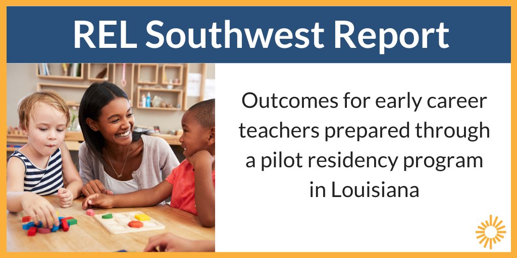 What happens after teacher candidates complete their residencies? REL Southwest studies certification, employment, and retention outcomes for participants in #Louisiana’s pilot Believe and Prepare program: ies.ed.gov/ncee/edlabs/re…