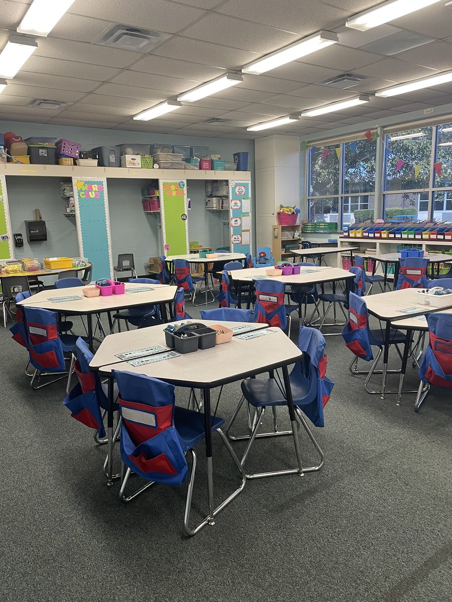 MsPolkKinder's tweet image. The classroom is all set up for the first student day! I can’t wait to meet my new group of Kindergarteners! 👏🏻💕 #parkwoodpride #wearegccs