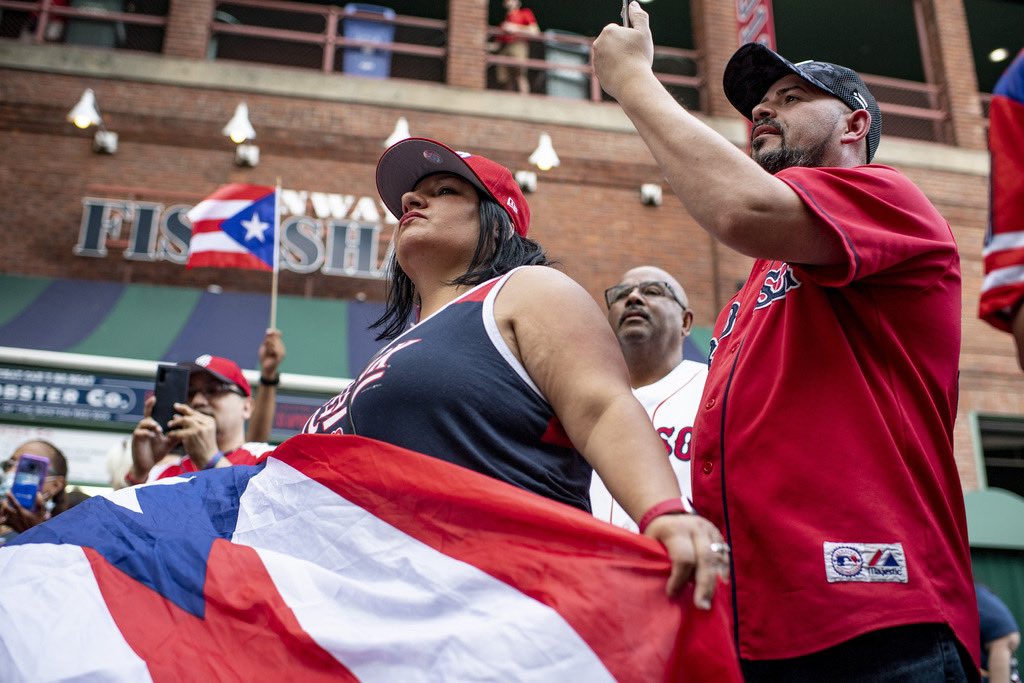 RedSox's tweet photo. Reppin’ on Puerto Rican Heritage Night! 🇵🇷 https://t.co/4so7WhkqaH