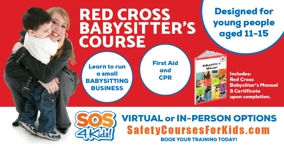 SOSfirstaid's tweet image. In-Person Babysitting classes are back! #Oakville #Mississauga #Brampton #Toronto #Burlington #Hamilton #Milton
Register today! SafetyCoursesForKids.com