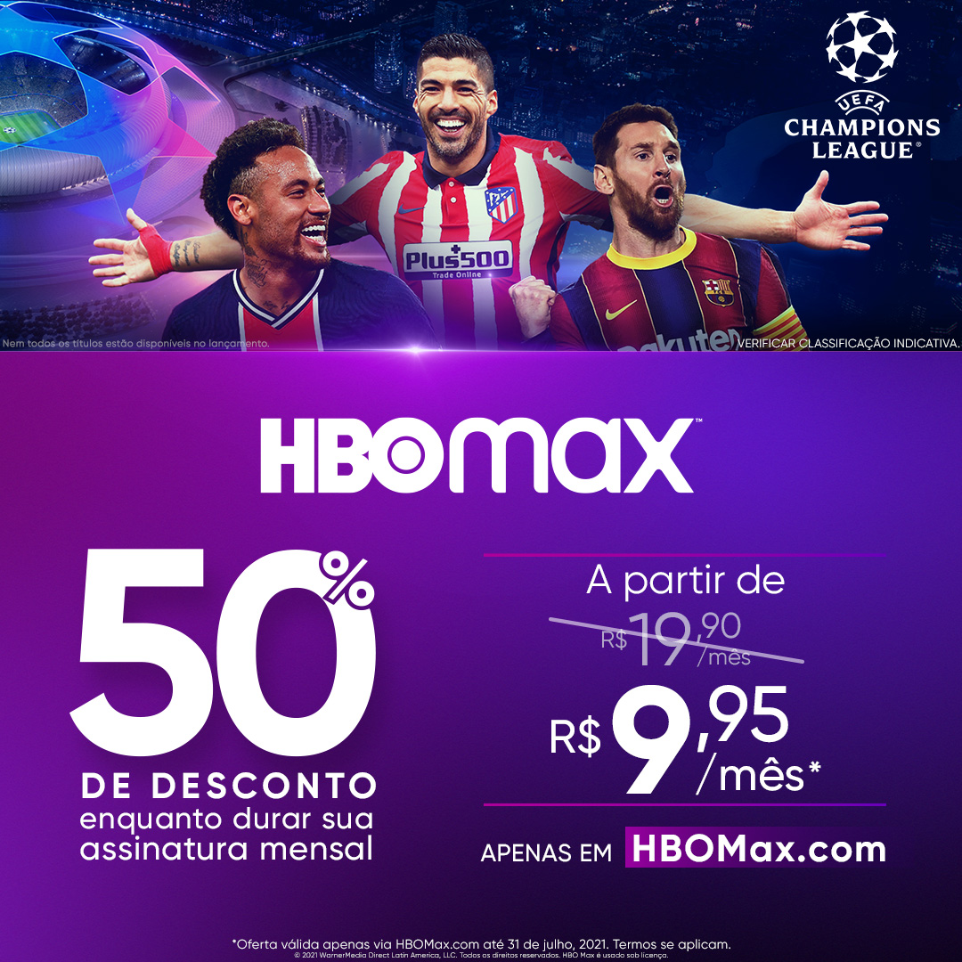 TNTSportsBR's tweet photo. Não estou acreditando que você vai perder esse desconto! 👀 Corre para assinar o @hbomaxbr AGORA (https://t.co/qdlEnEVOnK)! Você vai ter acesso a TODOS os jogos da UEFA Champions League e aos melhores filmes e séries do mundo. Tá esperando o que? Vai ser futebol #NoMaximo! 🏆⚽ https://t.co/ghyBEukIMY