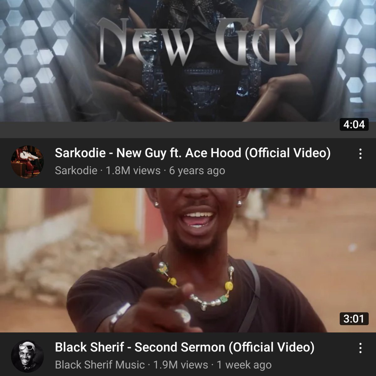 I'm I the only one seeing this 😂😂💔?? black sherif better pass ur banku  sarkodie......
And y'all comparing him(sarkodie) to Stonebwoy