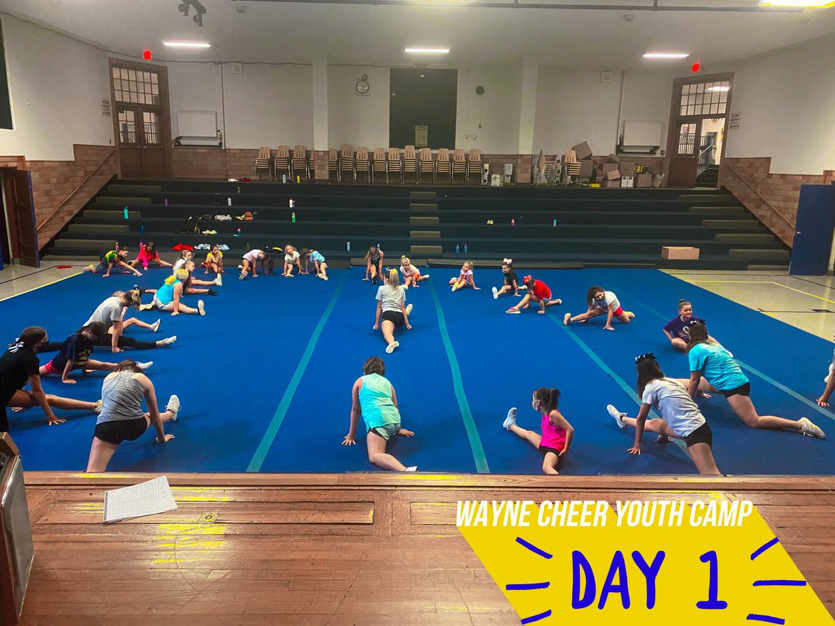 Wayne Eagles Cheer Youth Camp 🎀✨ Day 1 !  #waynecheer #youthcheer