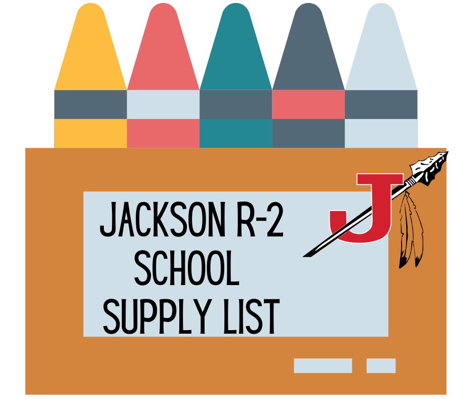 We know many of our students are excited to purchase school supplies. jacksonr2schools.com/parents/supply… JR2 has worked to reduce supply lists as much as possible to ease the burden on our parents. If you are unable to provide supplies for your student, email us at info@jr2mail.org