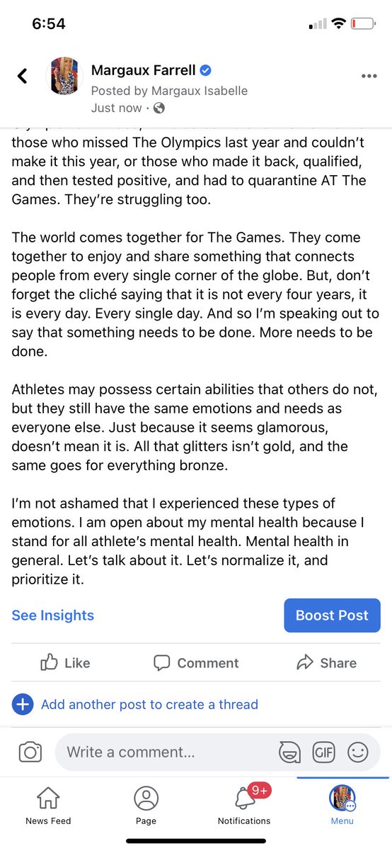 marge_farrell's tweet photo. I felt compelled to write a little op ed: let’s talk about athletes, and their #MentalHealth #Tokyo2020 #SimoneBiles https://t.co/LOhD57XjqV