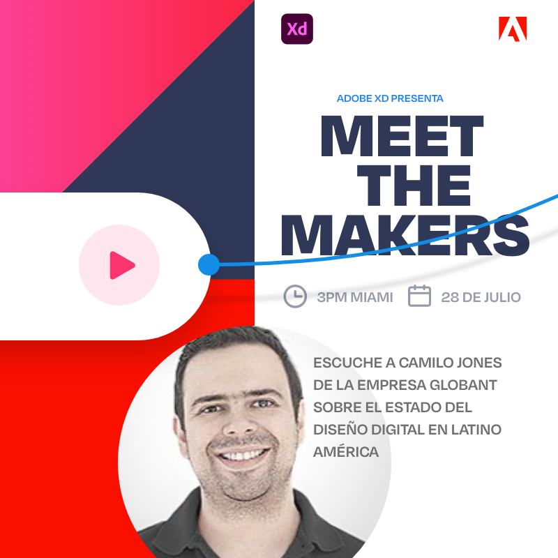 #adobeXD Meet the makers LATAM. Junto con la gran @UxAndreamons  y @gustavo_brunser. Registro: creativecloud.joinus.adobeevents.com/?utm_source=so…