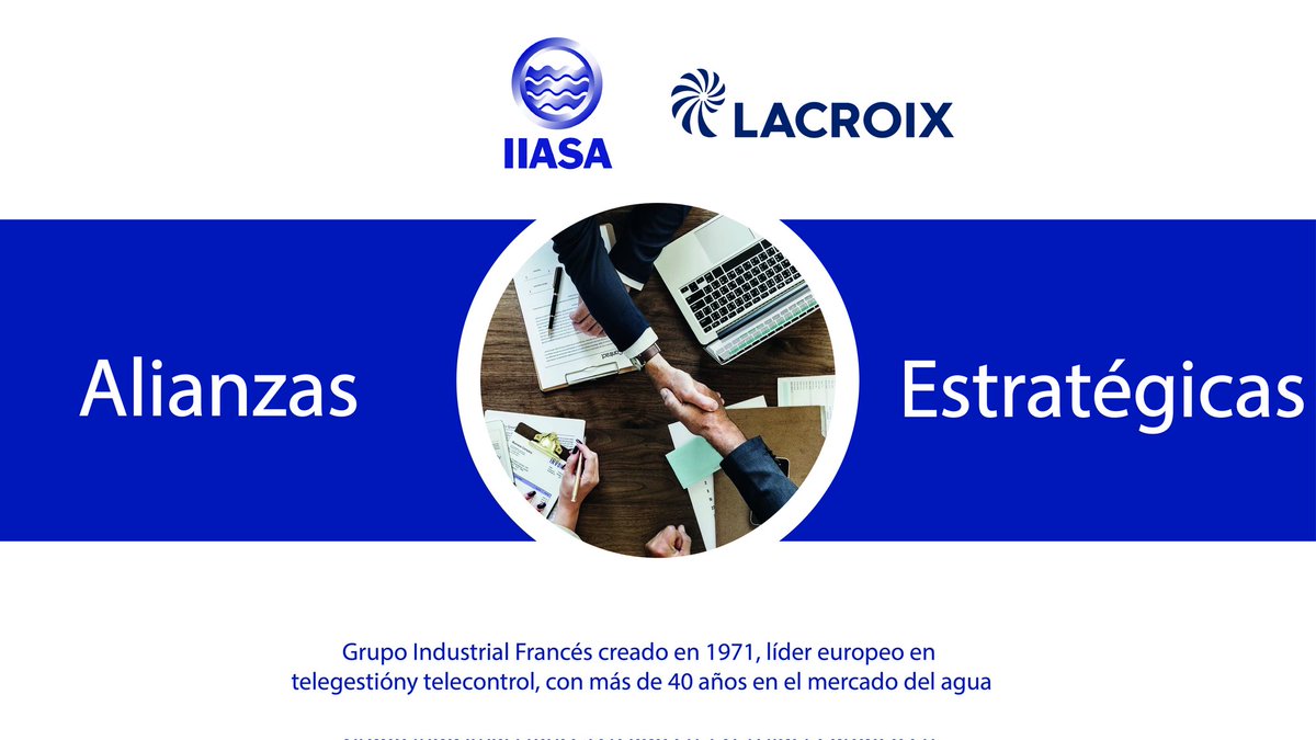 IIASA_MX's tweet photo. Conoce más sobre nuestro aliado Lacroix Sofrel: Compañía que se enfoca exclusivamente al desarrollo de tecnología para aplicaciones de agua.

Conoce más sobre ellos aquí https://t.co/LGkInYqI1D 

🌐https://t.co/zwAuySjlfh 

#Telegestion #telemetria #tecnologia #agua #IIASA https://t.co/YWuV8l48rC