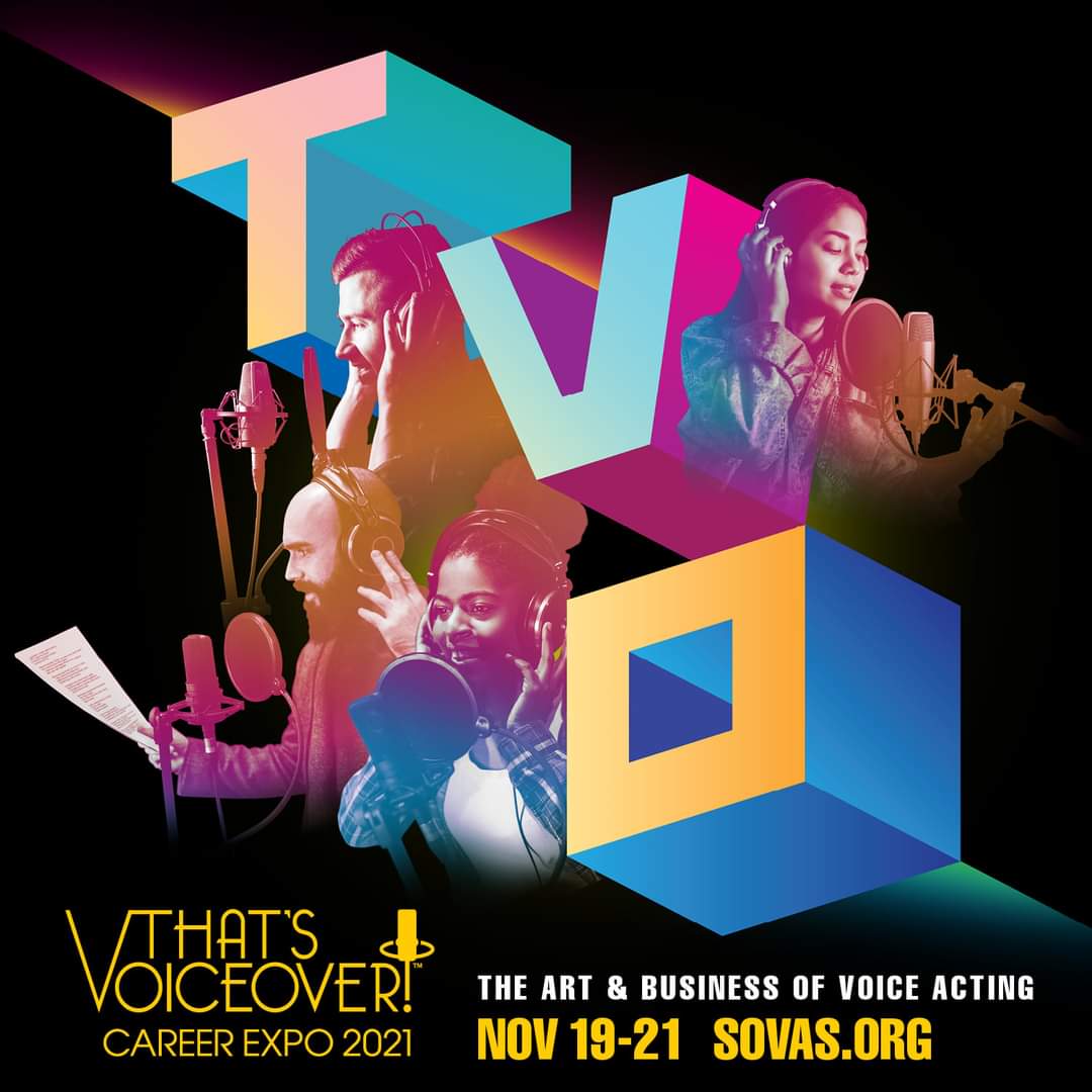ThatsVoiceover's tweet photo. Tickets for That's Voiceover™ Career Expo 2021. Increase your career IQ w/3 full days of learning. SOVAS gives away $41K in scholarships &amp; studio gear. LIVE. ONLINE. GLOBAL. Disponible en Español. Get Super Early Bird tickets: https://t.co/5fYKfsYWWb #locutores #voiceactors https://t.co/XEG4obMrSe